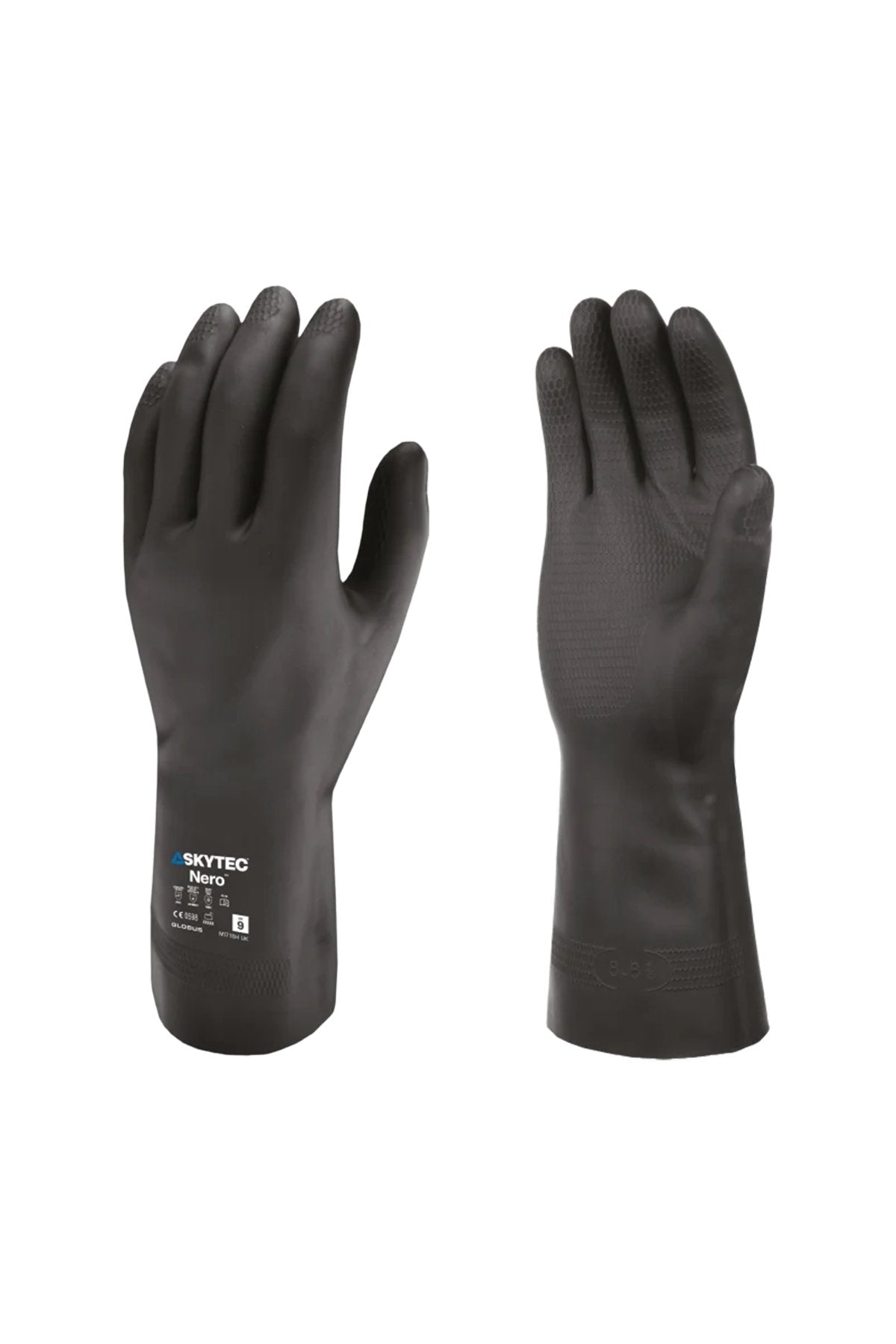 Nero Doğal Kauçuk Ağır Hizmet Tipi Kimyasal Eldiven Nero Doğal Kauçuk Ağır Hizmet Tipi Kimyasal Eldiven